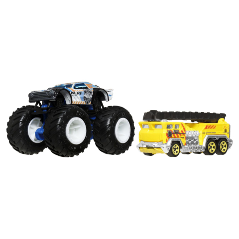 HOT WHEELS MONSTER TRUCK SI MASINUTA METALICA NIGHT SHIFTER POLICE [2]
