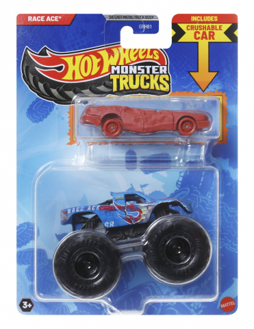 Jocuri si articole copii - HOT WHEELS MONSTER TRUCK SI MASINUTA METALICA RACE ACE