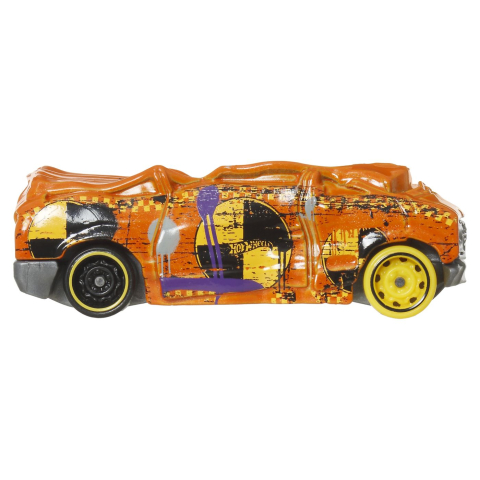 HOT WHEELS MONSTER TRUCK SI MASINUTA METALICA TOTALED GALBEN [3]