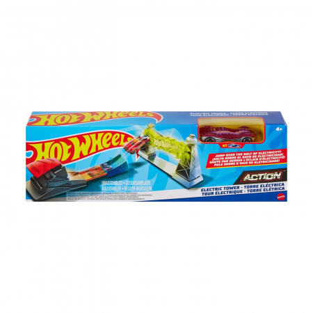 Jocuri si articole copii - Hot Wheels Pista Obstacol Electric Tower 