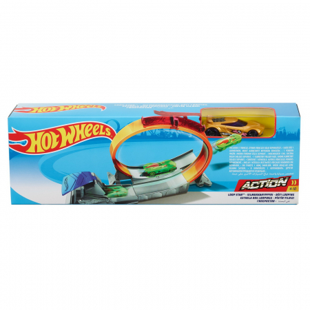Jocuri si articole copii - Pista Hot Wheels cu Obstacol Loop Star