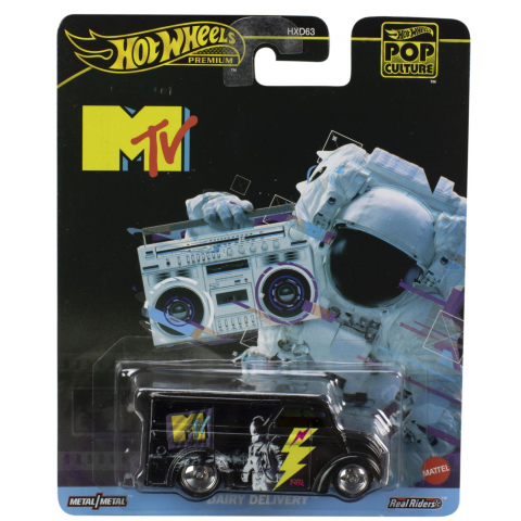 Jocuri si articole copii - HOT WHEELS POP CULTURE MASINUTA METALICA DAIRY DELIVERY MTV SCARA 1:64