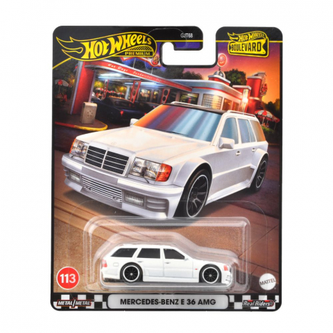Jocuri si articole copii - HOT WHEELS PREMIUM BOULEVARD MASINUTA METALICA MERCEDES BENZ E 36 AMG SCARA 1:64