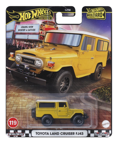 Avioane si Elicoptere jucărie - HOT WHEELS PREMIUM BOULEVARD MASINUTA METALICA TOYOTA LAND CRUISER FJ43 SCARA 1 LA 64