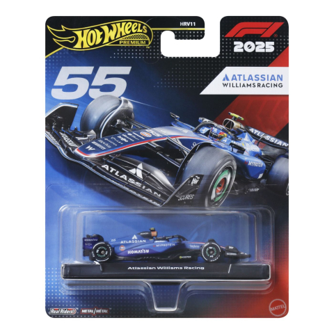 HOT WHEELS PREMIUM REAL RIDERS FORMULA 1 2024 MASINUTA METALICA ATLASSIAN WILLIAMS RACING SCARA 1 LA 64 [0]