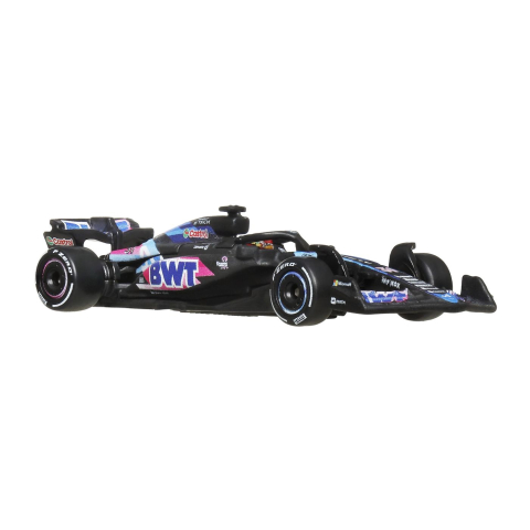 HOT WHEELS PREMIUM REAL RIDERS FORMULA 1 2024 MASINUTA METALICA BWT ALPINE F1 TEAM A524 NUMARUL 31 SCARA 1 LA 64 [1]