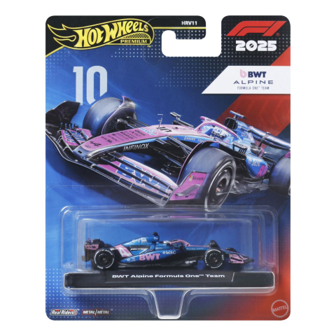 HOT WHEELS PREMIUM REAL RIDERS FORMULA 1 2024 MASINUTA METALICA BWT ALPINE FORMULA ONE TEAM SCARA 1 LA 64 [0]