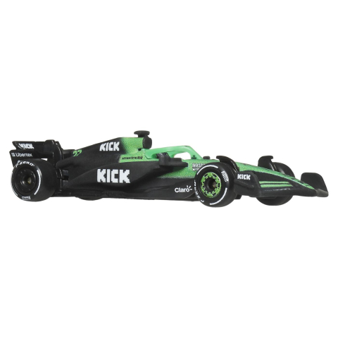HOT WHEELS PREMIUM REAL RIDERS FORMULA 1 2024 MASINUTA METALICA KICK SAUBER F1 TEAM NUMARUL 27 SCARA 1 LA 64 [3]