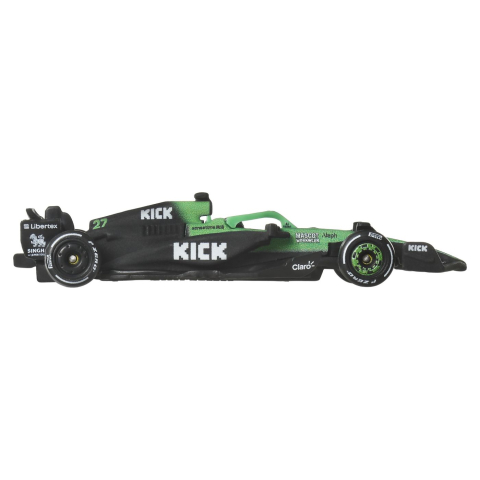 HOT WHEELS PREMIUM REAL RIDERS FORMULA 1 2024 MASINUTA METALICA KICK SAUBER F1 TEAM NUMARUL 27 SCARA 1 LA 64 [4]
