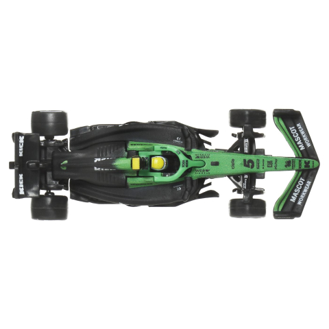 HOT WHEELS PREMIUM REAL RIDERS FORMULA 1 2024 MASINUTA METALICA KICK SAUBER F1 TEAM NUMARUL 5 SCARA 1 LA 64 [5]