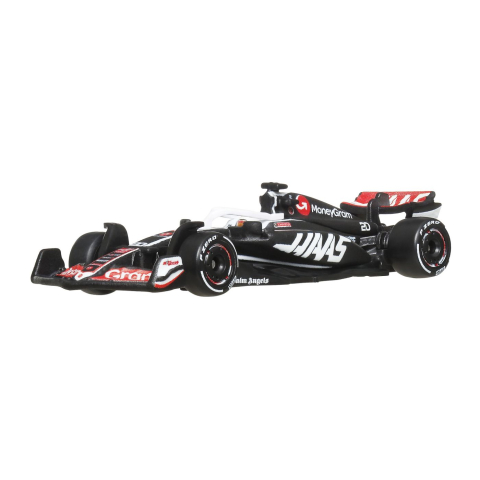 HOT WHEELS PREMIUM REAL RIDERS FORMULA 1 2024 MASINUTA METALICA MONEYGRAM HAAS F1 TEAM VF 24 NUMARUL 20 SCARA 1 LA 64 [4]