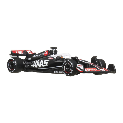 HOT WHEELS PREMIUM REAL RIDERS FORMULA 1 2024 MASINUTA METALICA MONEYGRAM HAAS F1 TEAM VF 24 NUMARUL 20 SCARA 1 LA 64 [1]