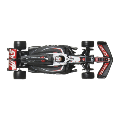 HOT WHEELS PREMIUM REAL RIDERS FORMULA 1 2024 MASINUTA METALICA MONEYGRAM HAAS F1 TEAM VF 24 NUMARUL 20 SCARA 1 LA 64 [3]