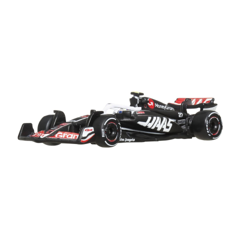 HOT WHEELS PREMIUM REAL RIDERS FORMULA 1 2024 MASINUTA METALICA MONEYGRAM HAAS F1 TEAM VF 24 NUMARUL 27 SCARA 1 LA 64 [2]