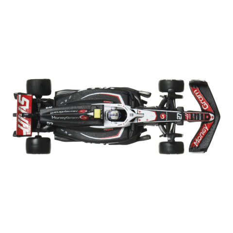 HOT WHEELS PREMIUM REAL RIDERS FORMULA 1 2024 MASINUTA METALICA MONEYGRAM HAAS F1 TEAM VF 24 NUMARUL 27 SCARA 1 LA 64 [5]