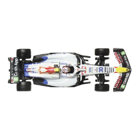 HOT WHEELS PREMIUM REAL RIDERS FORMULA 1 2024 MASINUTA METALICA VISA CASH APP RACING BULLS FORMULA ONE TEAM SCARA 1 LA 64 [4]
