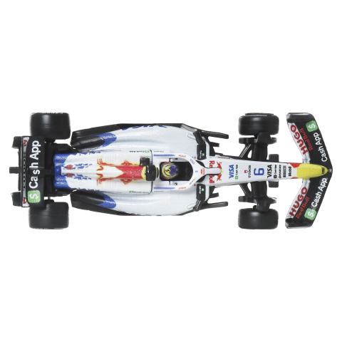 HOT WHEELS PREMIUM REAL RIDERS FORMULA 1 2024 MASINUTA METALICA VISA CASH APP RACING BULLS FORMULA ONE TEAM SCARA 1 LA 64 [4]