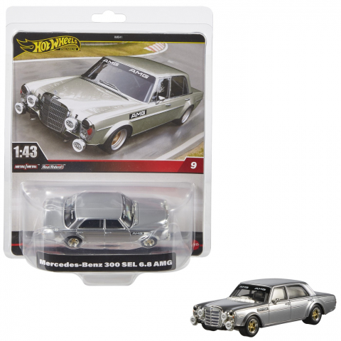 HOT WHEELS PREMIUM REAL RIDERS MASINUTA METALICA MERCEDES BENZ 300 SEL 6.8 AMG SCARA 1:43 [2]