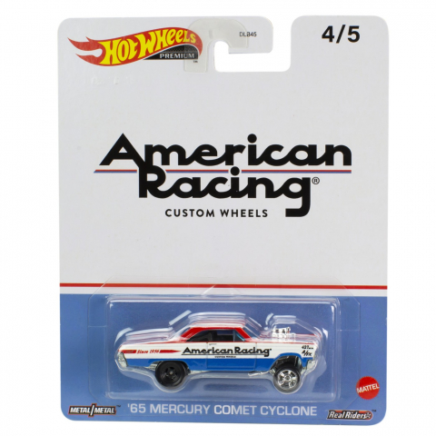 Jocuri si articole copii - HOT WHEELS PREMIUM REAL RIDERS POP CULTURE MASINUTA METALICA MERCURY COMET CYCLONE 65 SCARA 1:64