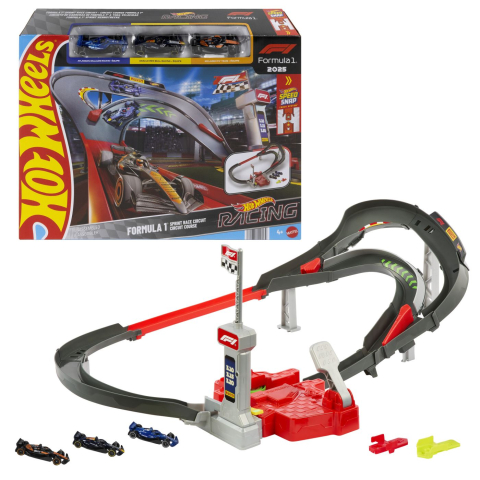 HOT WHEELS RACING CIRCUIT DE CURSE SPRINT FORMULA 1 CU 3 MASINUTE INCLUSE [3]