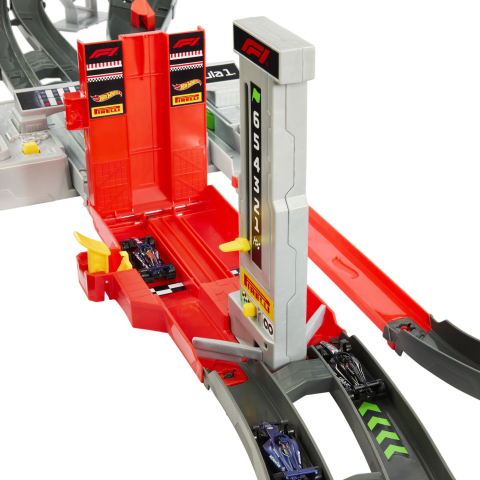 HOT WHEELS RACING CUIRCUIT DE CURSE GRAND PRIX FORMULA 1 CU 3 MASINUTE INCLUSE [7]