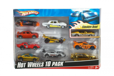 Jocuri si articole copii - HOT WHEELS SET 10 MASINUTE SCARA 1:64