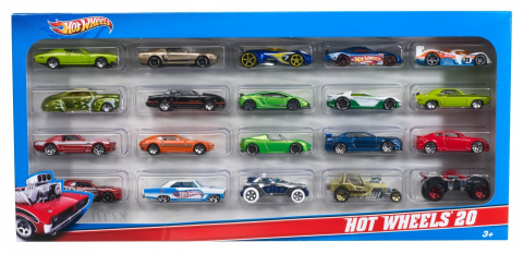Jocuri si articole copii - HOT WHEELS SET 20 MASINUTE SCARA 1:64