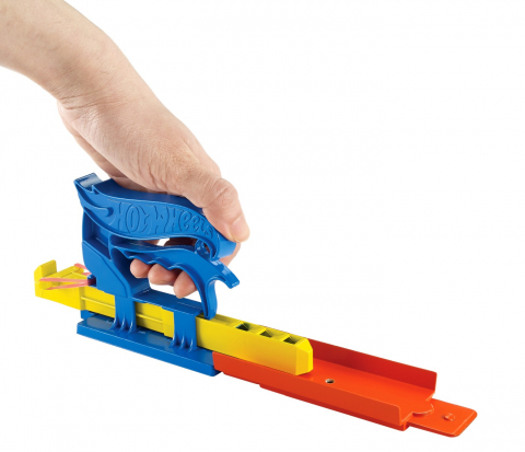 HOT WHEELS SET LANSATOR PORTABIL ALBASTRU SI MASINUTA [1]