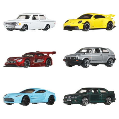 HOT WHEELS SILVER SERIES SET 6 MASINUTE METALICE EURO STYLE [3]