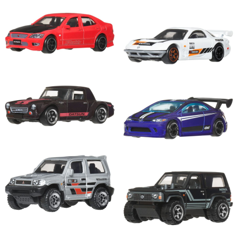 HOT WHEELS SILVER SERIES SET 6 MASINUTE STRAZILE JAPONIEI [2]
