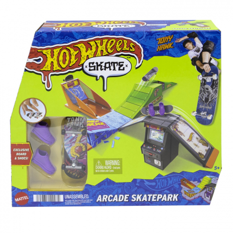 Jocuri si articole copii - HOT WHEELS SKATE PACHET SKATEPARK ARCADE