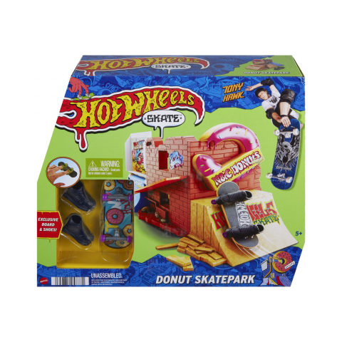 Jocuri si articole copii - HOT WHEELS SKATE PACHET SKATEPARK DONUT