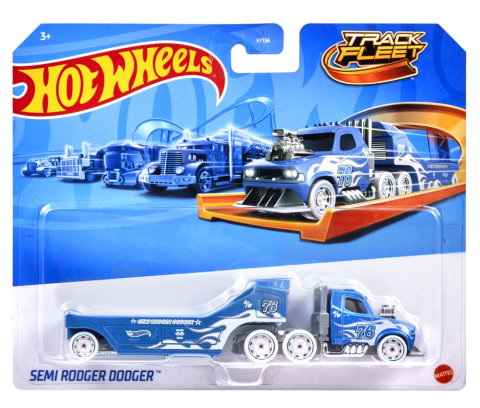 Vehicule și mașinuțe - HOT WHEELS TRACK FLEET CAMION FLOTA SEMI RODGER DODGER SCARA 1 LA 64