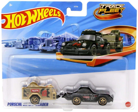Avioane si Elicoptere jucărie - HOT WHEELS TRACK FLEET MASINUTA FLOTA PORSCHE 911 OFF ROADER NEGRU SCARA 1 LA 64