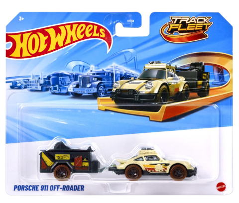 Avioane si Elicoptere jucărie - HOT WHEELS TRACK FLEET MASINUTA FLOTA PORSCHE 911 OFF ROADER SCARA 1 LA 64