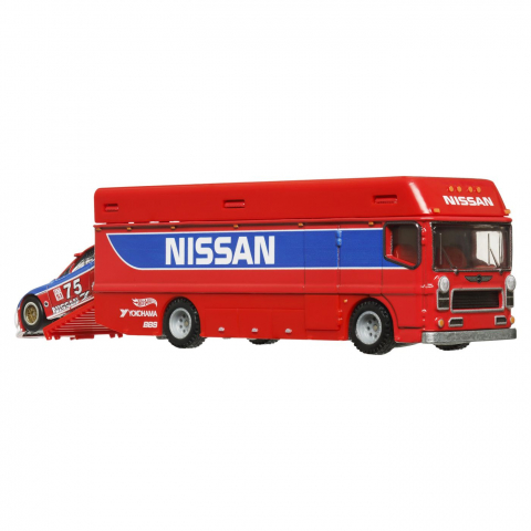 HOT WHEELS TRANSPORTATOR EURO HAULER CU MASINUTA NISSAN 300 ZX GTS SCARA 1:64 [5]