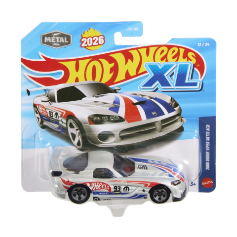 Avioane si Elicoptere jucărie - HOT WHEELS XL MASINUTA METALICA DODGE VIPER SRT10 ACR 2008 SCARA 1 LA 43
