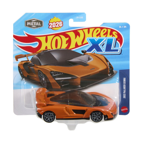 Avioane si Elicoptere jucărie - HOT WHEELS XL MASINUTA METALICA MCLAREN SENNA 2022 SCARA 1 LA 43