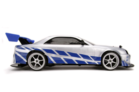 JADA ELITE FAST AND FURIOUS MASINUTA RC CU TELECOMANDA BRIAN NISSAN SKYLINE GTR R34 SCARA 1 LA 10 [2]