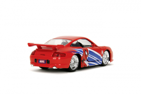 JADA MARVEL MASINUTA METALICA SPIDER MAN PORSCHE 911 GT3 RS SCARA 1 LA 32 [4]