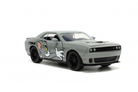 Jada Mașină Metalică Dodge Challenger Hellcat & Figurină Jerry 1:24 [4]