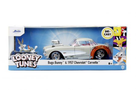 Jada Mașinuță Metalică Bugs Bunny 1957 Chevrolet Corvette 1:24 [3]
