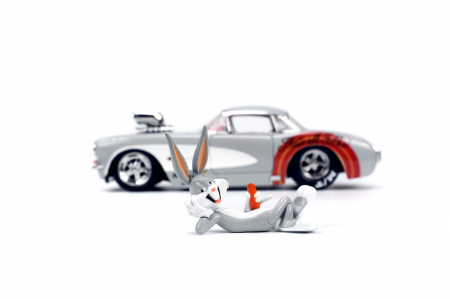 Jada Mașinuță Metalică Bugs Bunny 1957 Chevrolet Corvette 1:24 [4]