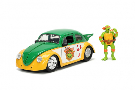 Jada Mașinuță Metalică Testoasele Ninja 1959 Volkswagen Drag Beetle 1:24 [2]