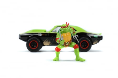Jada Mașinuță Metalică Testoasele Ninja Raphael Chevy Camaro 1:24 [3]