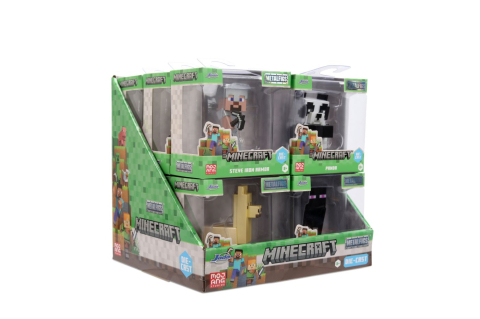 Vehicule și mașinuțe - JADA MINECRAFT SET 4 FIGURINE METALICE 6.5CM