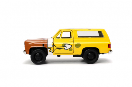 Jada Set Mașinuță Metalică Chevy K5 Blazer & Figurină Sponge Bob [6]