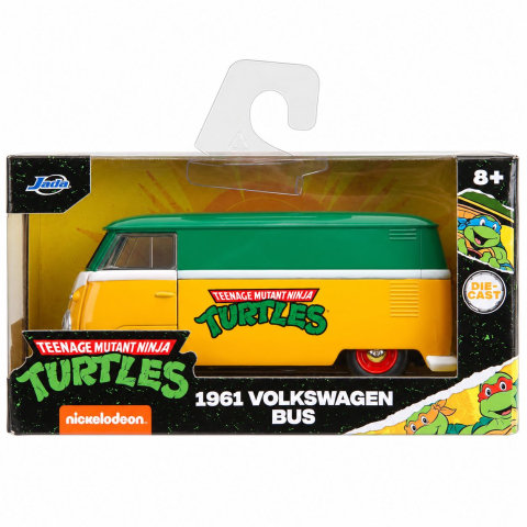 Vehicule și mașinuțe - JADA TESTOASELE NINJA AUTOBUZ METALIC VOLKSWAGEN 1961 SCARA 1 LA 32
