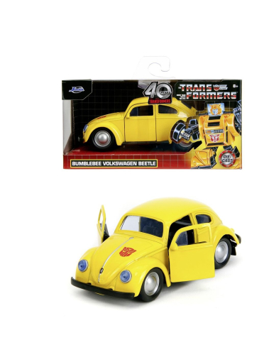 JADA TRANSFORMERS MASINUTA METALICA BUMBLEBEE VOLKSWAGEN BEETLE SCARA 1 LA 32 [2]