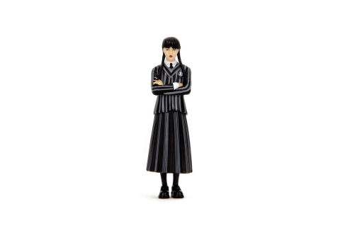 JADA WEDNESDAY SET MASINUTA METALICA VOLKSWAGEN BEETLE 1:24 SI FIGURINA METALICA WEDNESDAY 7CM [2]